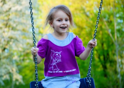 Nature Facial Expression Purple Child