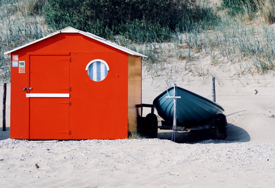 Red Steel Storage House