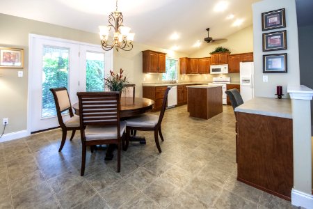 Wooden Dining Table With Chairs photo