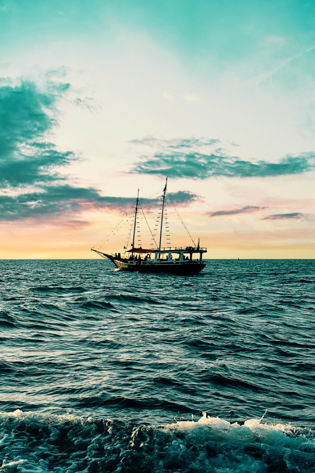 Fishing Boat In The Sea photo