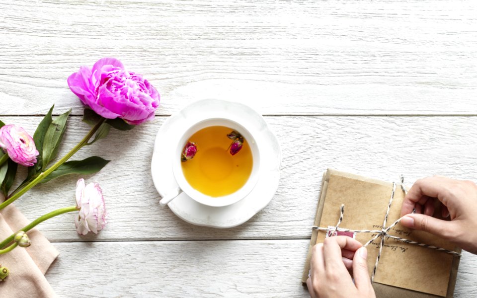 White Ceramic Teacup