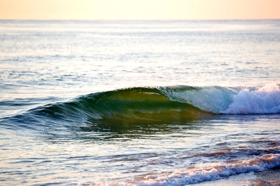 Green Body Of Water With Wave