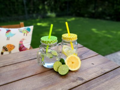 Mason Jar Drinkware Lemonade Drink photo