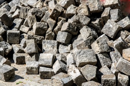 Rock Rubble Cobblestone Stone Wall photo