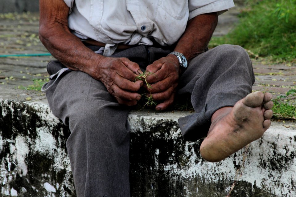 Soil Water Hand photo