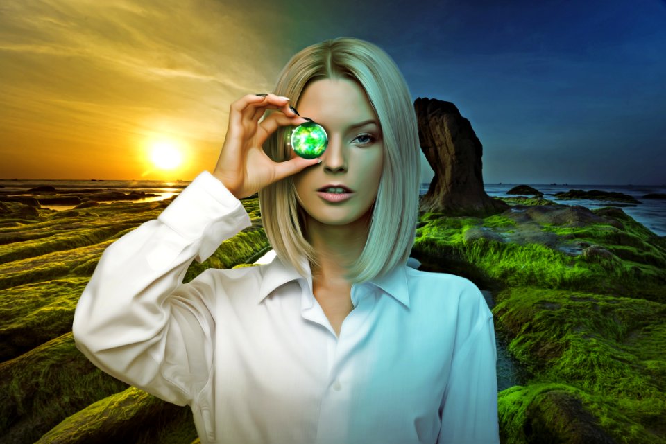 Green Glasses Vision Care Beauty