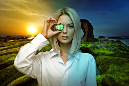 Green Glasses Vision Care Beauty photo