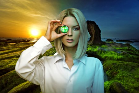 Green Glasses Vision Care Beauty