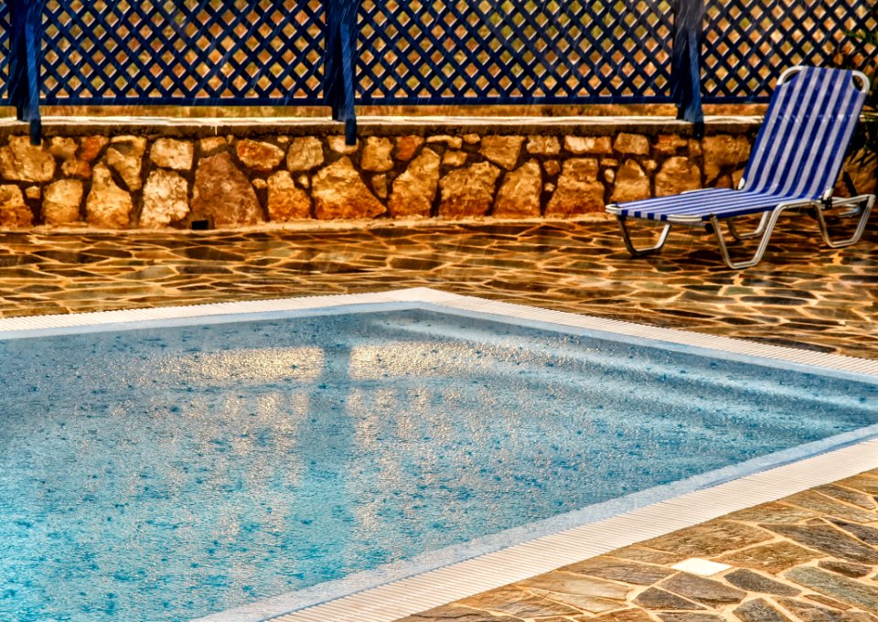 Swimming Pool Water Wall Leisure