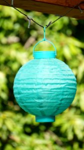 Green Lighting Turquoise Bird Feeder