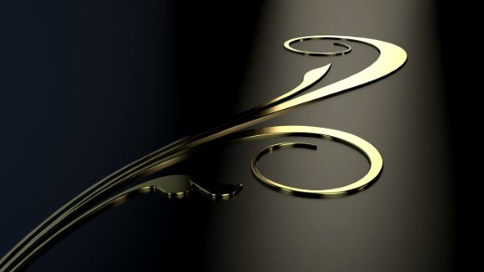 Close Up Font Metal Graphics