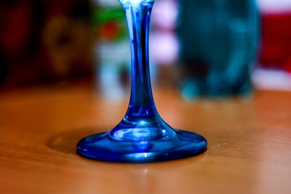 Blue Glass Cobalt Blue Wine Glass