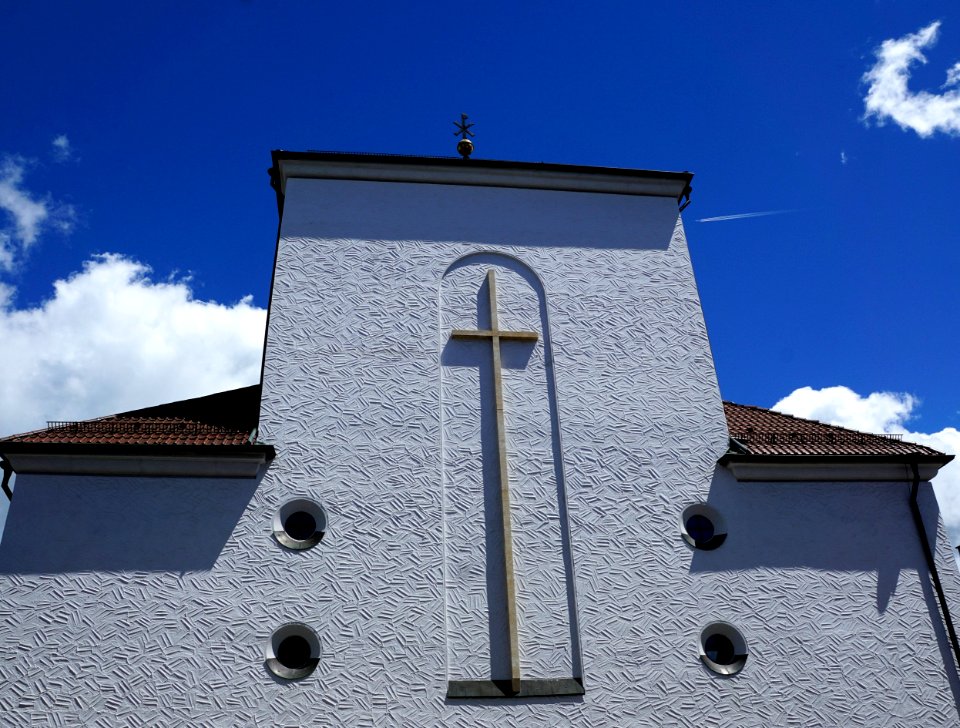 Sky Blue Cloud Wall