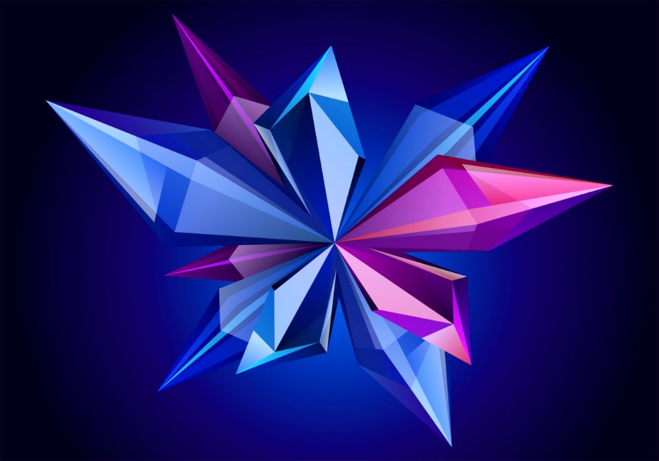 Purple Violet Symmetry Art Paper