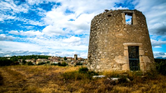 Sky Cloud Ruins Building