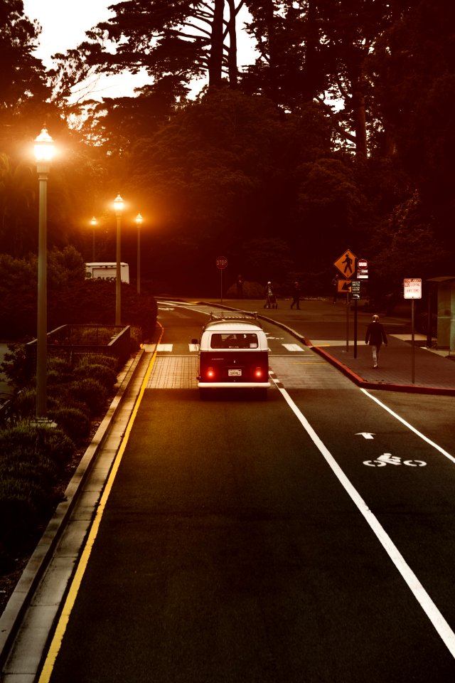 Vehicle Moving On Street