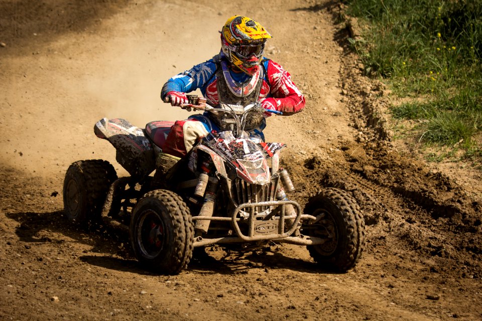 Person Riding Atv Quadbike