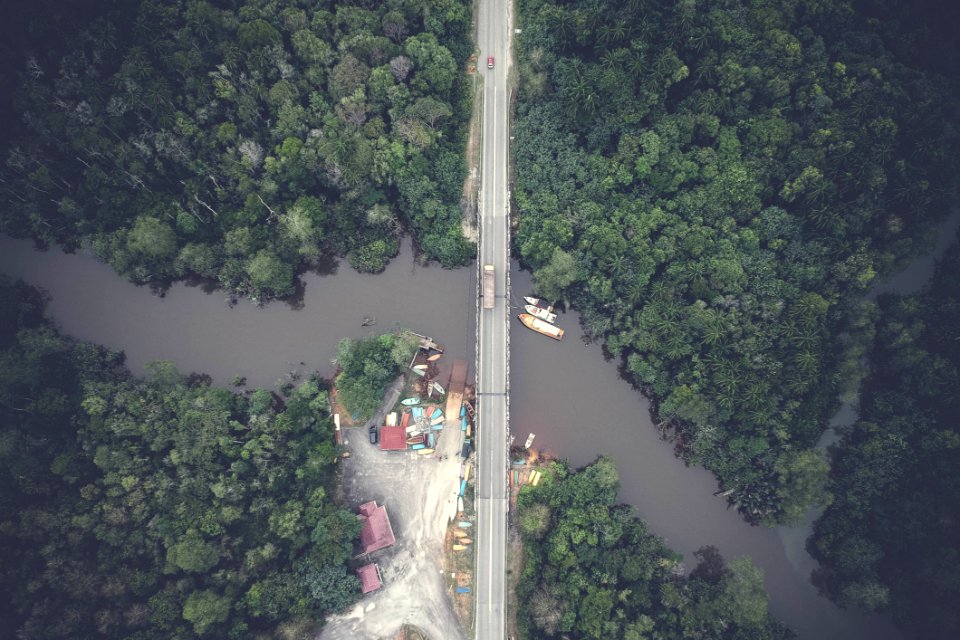 Aerial View Photography Of Gray Concrete Bridge