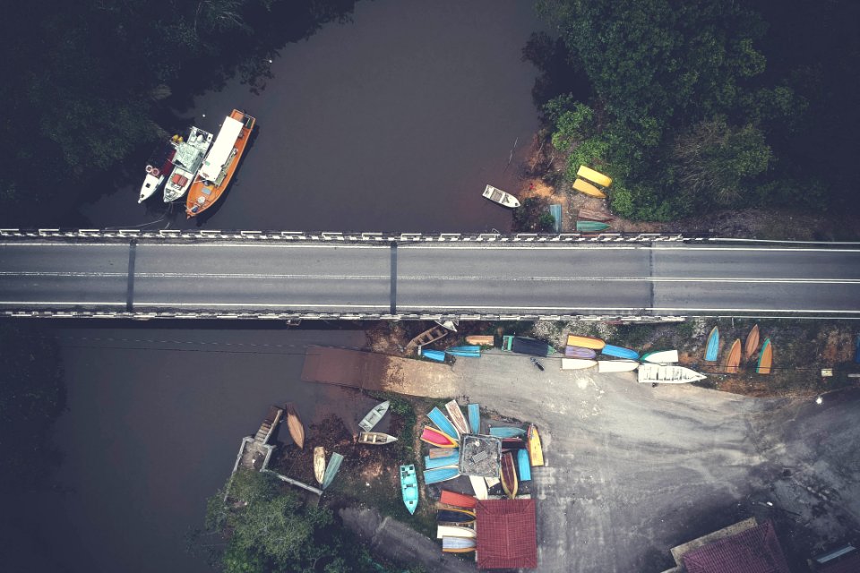 Aerial View Of Bridge
