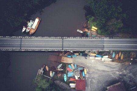 Aerial View Of Bridge
