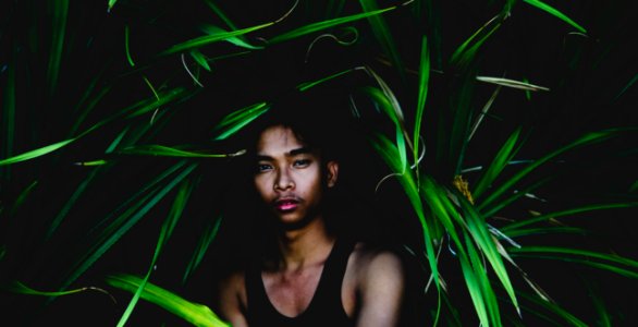 Man Wearing Black Tank Top photo