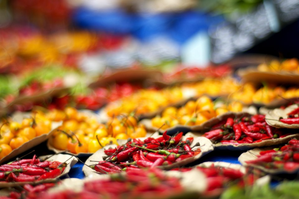 Selective Focus Photography Of Bunch Of Chilies