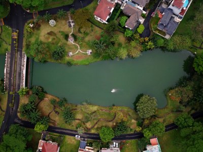 Aerial View Of Lake