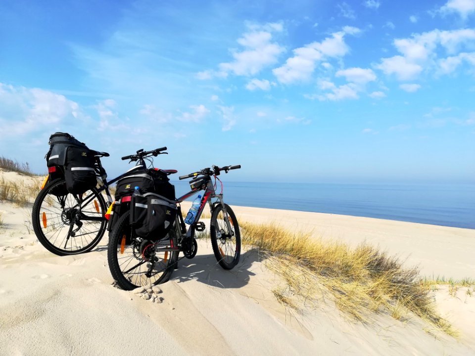 Motorcycle Mode Of Transport Sky Sand
