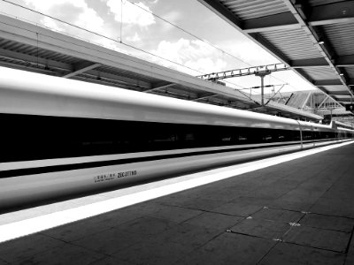 Train Station High Speed Rail Track Transport photo