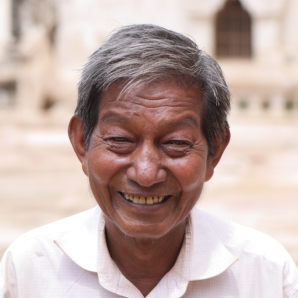Male portrait smile