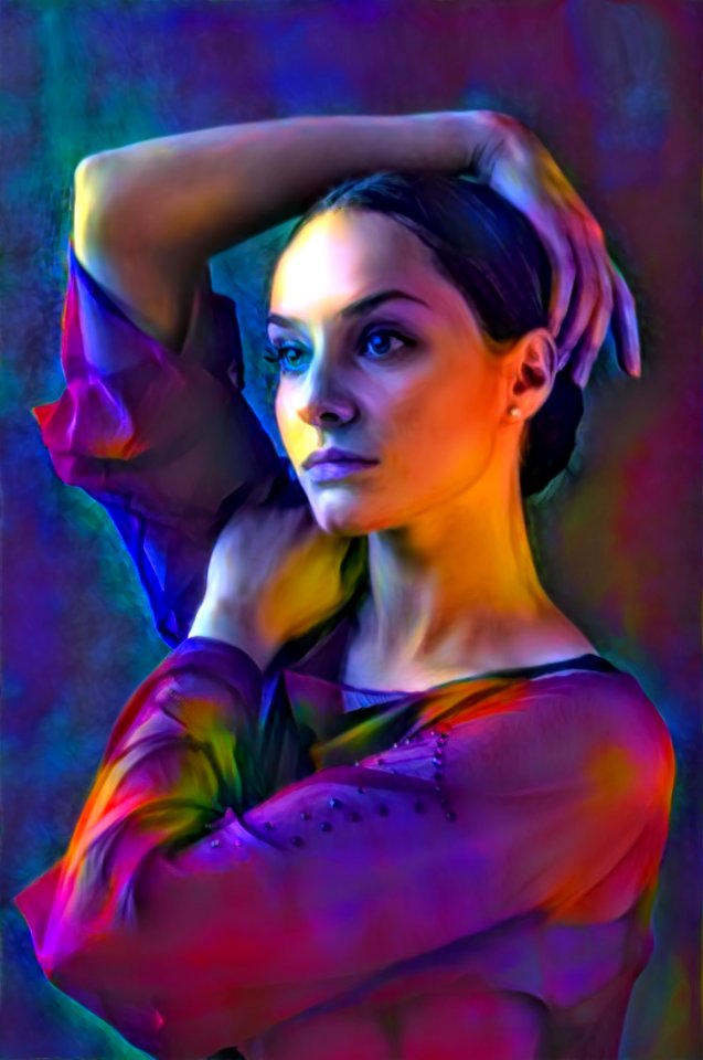 Modern Art Purple Beauty Painting