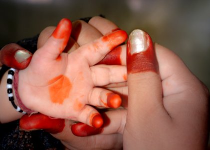Nail Finger Hand Orange