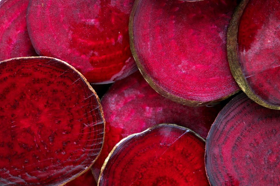 Red Beet Close Up Magenta