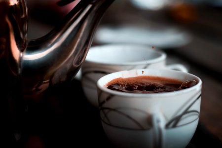 Selective Focus Photography Of Teacup With Coffee photo