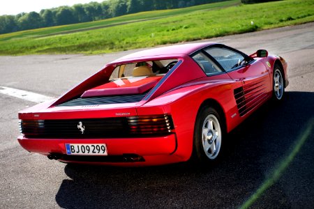Red Ferrari Coupe photo