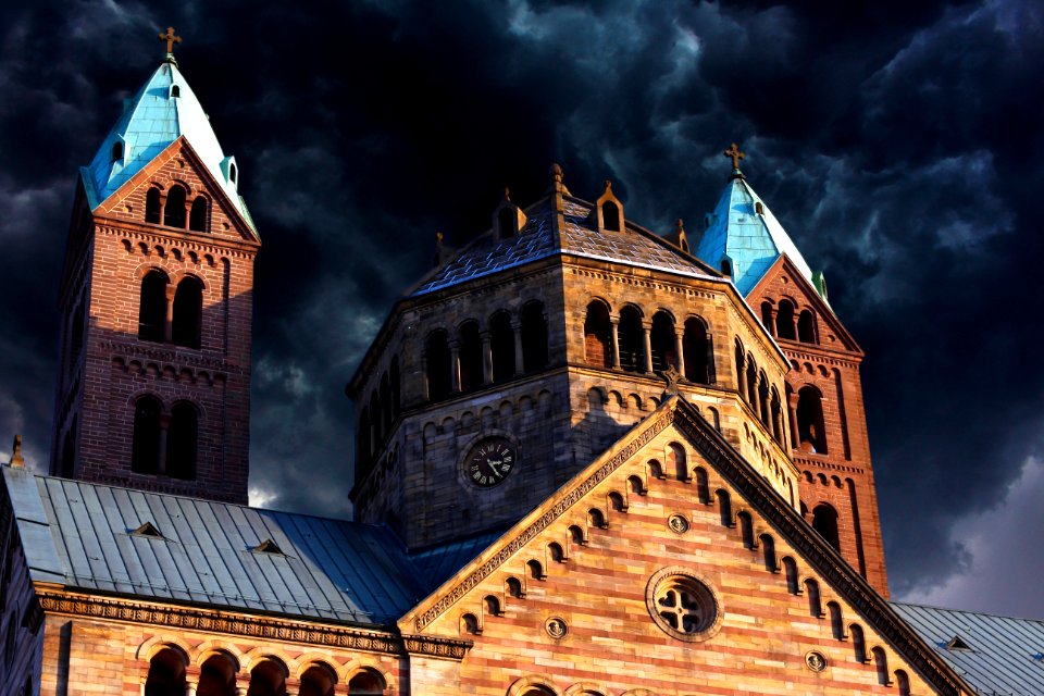 Brown Wooden Cathedral During Night Time photo