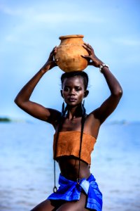 Woman Wearing Brown Tube