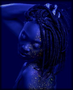 Braided Hair Woman Portrait Photo