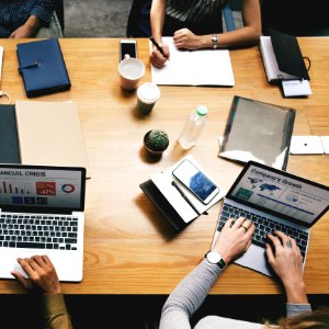 People Working At The Office Desk
