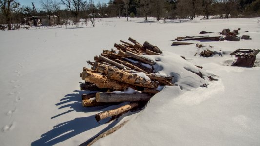 Snow Winter Geological Phenomenon Wood photo