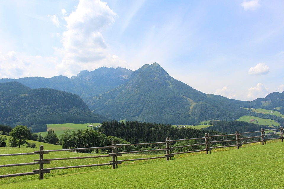 Pasture land fence austria
