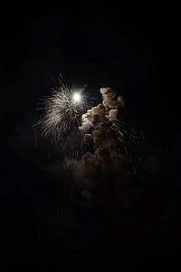 Explosion smoke new year's eve
