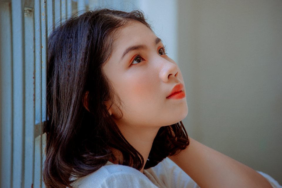 Close-Up Photography Of A Woman