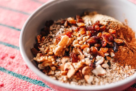 Oats In White Ceramic Bowl photo