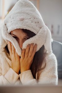 Photography Of A Woman Wearing Sheepskin Jacket