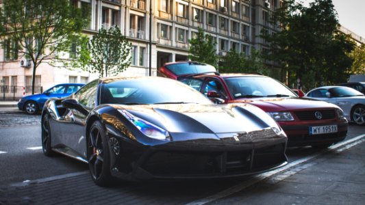 Photography Of Parked Ferarri photo