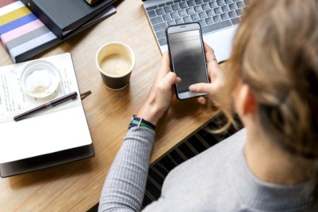 Person Using Smartphone