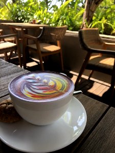 White Teacup Filled With Coffee photo