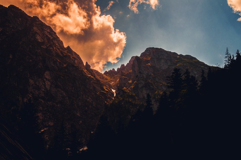 Photo Of Rock Mountain Near Treers