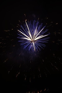 Explosion pyrotechnics star photo